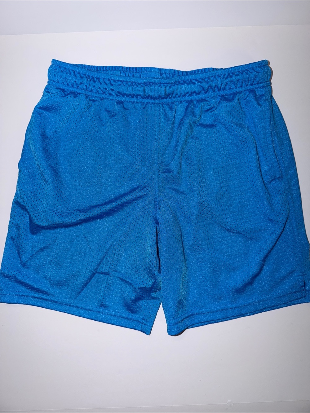 Athletic Works Bright Blue Mesh Athletic Shorts - Large Husky